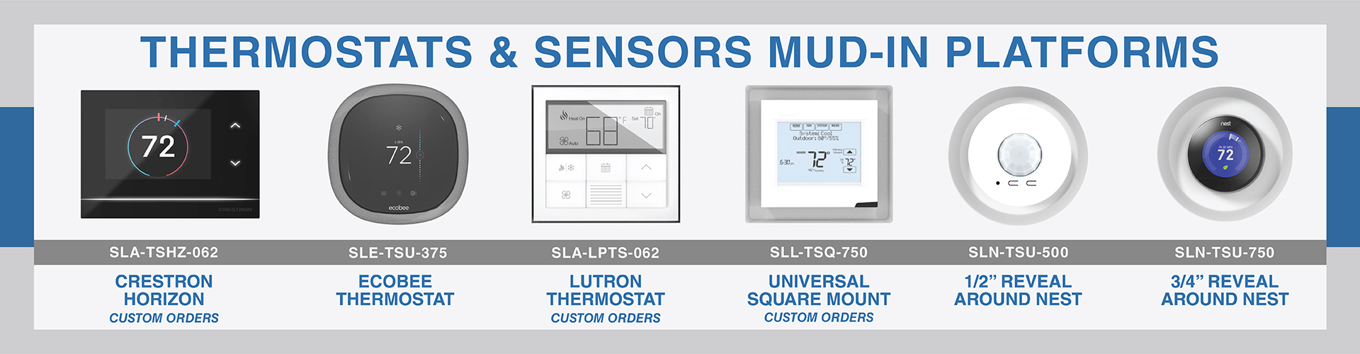 Thermostats & Sensors Mud-In Platforms