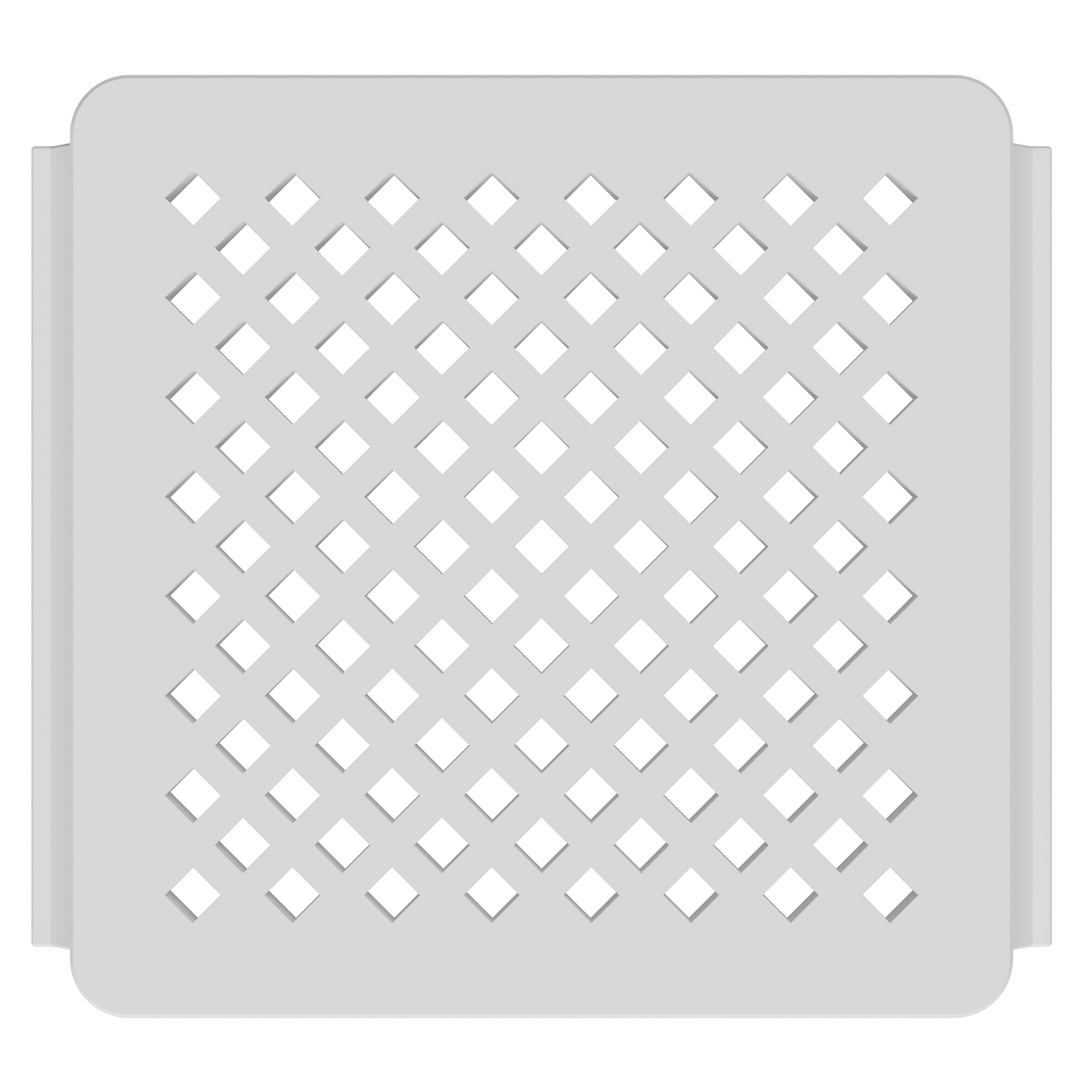 Sophisticated Diamond Pattern Trim Cover for Small Universal Access Point Flush Mount Base