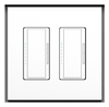 SLA-2G-125 Two Gang Architectural Style Mount. Two Gang Architectural Style In-Wall Plaster Mounting Platform, SLA-2G-125, designed for seamless wall integration with a 1/8&quot; reveal around Lutron devices.