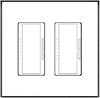 SLA-2G-062 R1 Two-Gang Architectural Style Mount. Two Gang Architectural Style In-Wall Plaster Mounting Platform, SLA-2G-062 R1, designed for seamless integration with Lutron&#39;s double light switches and two-gang outlets.