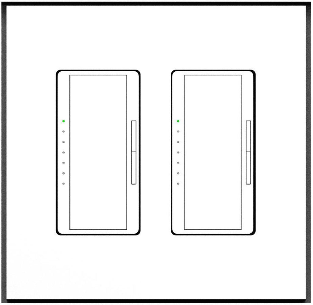 SLA-2G-062 R1 Two-Gang Architectural Style Mount. Two Gang Architectural Style In-Wall Plaster Mounting Platform. Well-Defined Sharp Corners for Modern Look. 1/16" Reveal for Clean Lines. Designed for Lutron New Architectural Style Double Light Switches and Outlets.