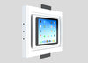 SLD-IPL-500 iPad Designer Style In-Wall Platform (Large). Large iPad Designer Style In-Wall Plaster Mounting Platform by SeeLess, designed to house various iPad models for a clean, cord-free setup.
