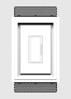 SLA-1G-250 One Gang Architectural Style Mount. One Gang Architectural Style In-Wall Plaster Mounting Platform, SLA-1G-250, designed for Lutron devices with a 1/4&quot; reveal, ideal for modern minimalist interiors.