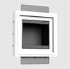 SLA-2G-062 R1 Two-Gang Architectural Style Mount. Two Gang Architectural Style In-Wall Plaster Mounting Platform, SLA-2G-062 R1 Two-Gang Mounting Platform. Seamlessly Embeds Electrical Wiring Devices. Improves Modern Style with Elegant Lines.