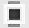 SLA-2GHZ-062 Two Gang Architectural Style Mount. Two Gang Architectural Style In-Wall Plaster Mounting Platform, designed to embed electrical devices like double light switches seamlessly into the wall for a modern look.
