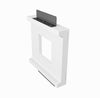 SLA-LPTS-062 Lutron Palladiom Thermostat Mount. Architectural Palladiom Style Thermostat In-Wall Plaster Mounting Platform, designed for a flush integration of the Lutron Palladiom thermostat.