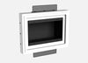 SLD-3G-062 Three Gang Designer Style Mount. Three Gang Designer Style In-Wall Plaster Mounting Platform, designed for a sleek, smooth integration of electrical devices into the wall.