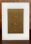 SeeLess Flush mount for Meljac keypads. Explore SeeLess&#39; Meljac Architectural style collection featuring three unique styles of French brass electrical wiring accessories.