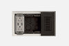 SLA-4G-062 Four Gang Architectural Style Mount. Detailed view of the Four Gang Architectural Style In-Wall Plaster Mounting Platform, highlighting its capability to hide light switches and outlets.