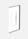 SLD-1G-125 One Gang Designer Style Mount. One Gang Designer Style In-Wall Plaster Mounting Platform, featuring smooth curves for a contemporary interior design.