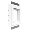 SLA-1GRHZ-062 One Gang Creston Horizon Architectural Style Mount - Carlon (box/ring) not included | Flush In-Wall Mount