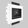 SeeLess flush mount for Crestron horizon thermostat. Architectural Crestron Horizon Style Thermostat In-Wall Plaster Mounting Platform, designed for an ultra-low-profile integration of the Crestron Horizon thermostat.
