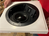 SL-WICS7R-030 Wisdom Speaker Round Mount. Installation of the Wisdom Speaker Round In-Wall Plaster Mounting Platform, showing how the ICS7a speaker is embedded for a sleek ceiling fit. 