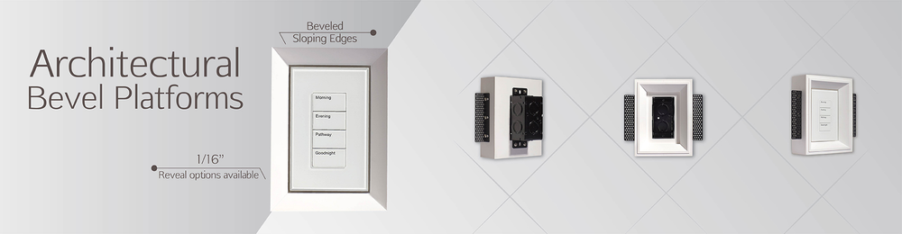 Architectural Bevel Sloped Sharp Edge Mud-In Platform