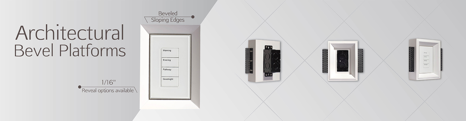 Architectural Bevel Sloped Sharp Edge Mud-In Platform