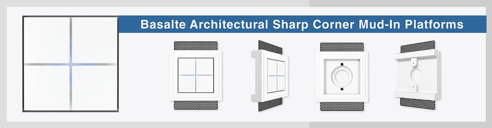 Basalte Architectural Sharp Corner Mud-In Platforms