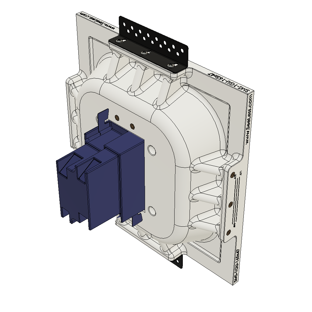 SMS-1GU-165x47 – Gentex Square Universal Single-Gang Ring Smoke/CO Sensor Platform