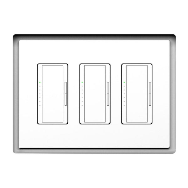 SLD-3G-250 Three Gang Designer Style | Flush In-Wall Mount