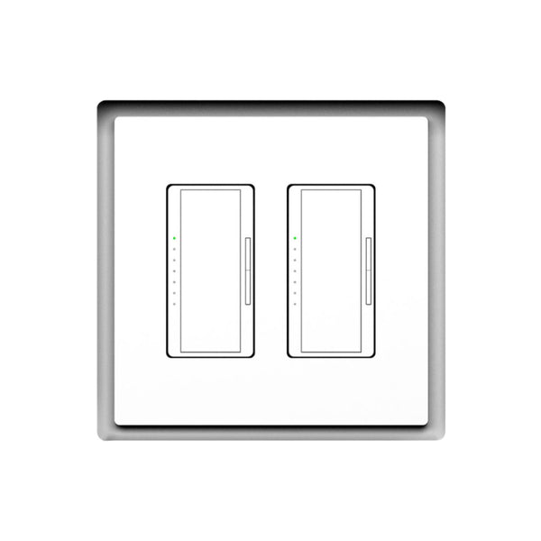 Two-gang designer style flush in-wall mount