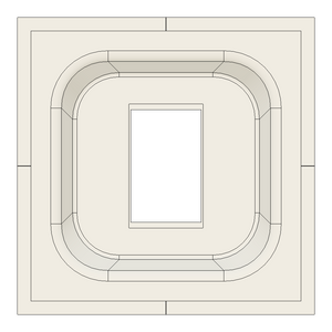 SMS-1GU-165x47 – Gentex Square Universal Single-Gang Ring Smoke/CO Sensor Platform