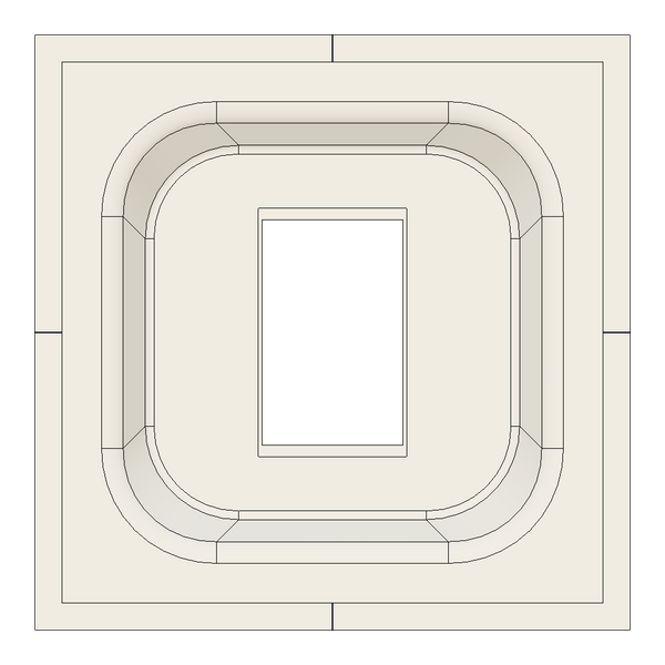 SMS-1GU-165x47 – Gentex Square Universal Single-Gang Ring Smoke/CO Sensor Platform