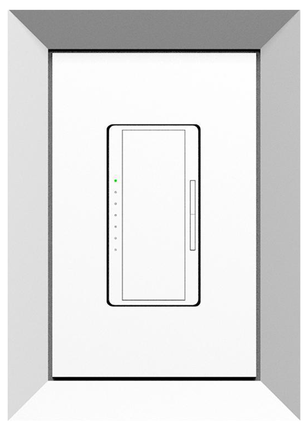 SLAB-1GR-062. SeeLess Architectural Bevel Style One Gang In-Wall Plaster Mounting Platform. Enhanced Compatibility with Non-Metallic Back Boxes. Modern Aesthetic with a 1/16&quot; Reveal around Devices.