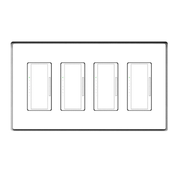SLD-4G-062 Four Gang Designer Style | Flush In-Wall Mount