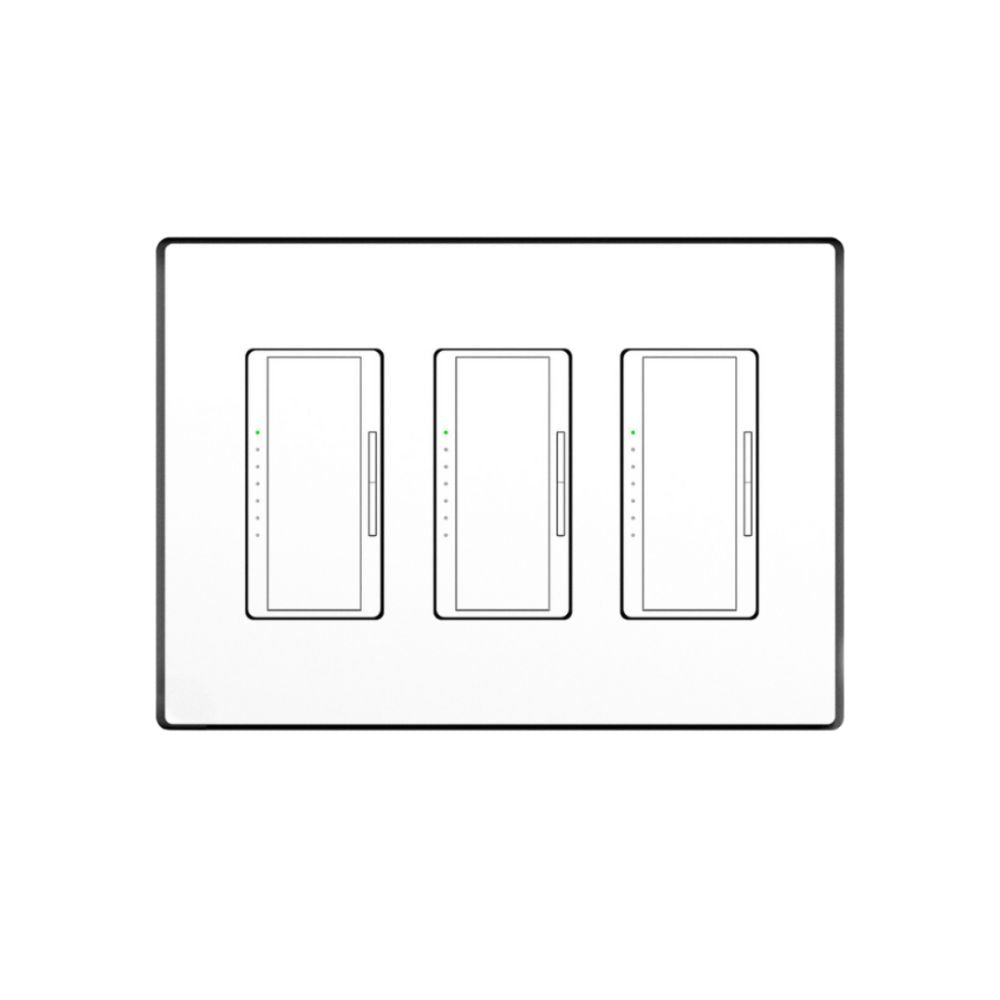 SLD-3G-062 Three Gang Designer Style | Flush In-Wall Mount