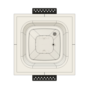 SMS-1GU-165x47 – Gentex Square Universal Single-Gang Ring Smoke/CO Sensor Platform