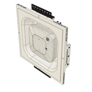 SMS-1GU-165x47 – Gentex Square Universal Single-Gang Ring Smoke/CO Sensor Platform