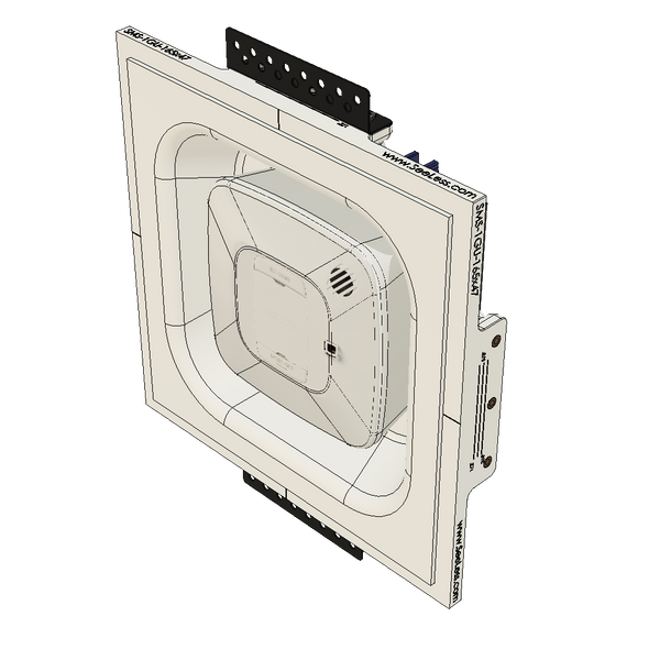 SMS-1GU-165x47 – Gentex Square Universal Single-Gang Ring Smoke/CO Sensor Platform