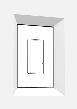 SLAB-1GR-062. SeeLess Architectural Bevel Style One Gang In-Wall Plaster Mounting Platform. Enhanced Compatibility with Non-Metallic Back Boxes. Modern Aesthetic with a 1/16" Reveal around Devices.
