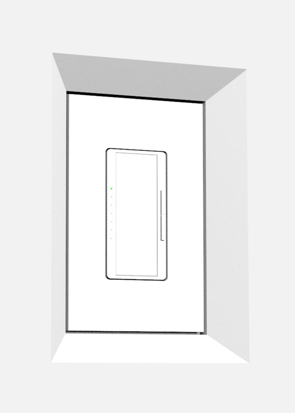 SLAB-1GR-062. SeeLess Architectural Bevel Style One Gang In-Wall Plaster Mounting Platform. Enhanced Compatibility with Non-Metallic Back Boxes. Modern Aesthetic with a 1/16" Reveal around Devices.