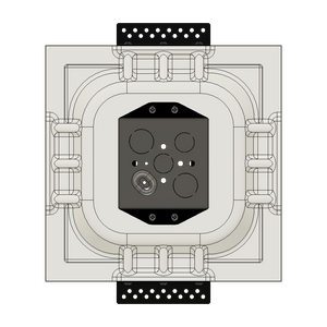 SMS-1GU-165x47 – Gentex Square Universal Single-Gang Ring Smoke/CO Sensor Platform
