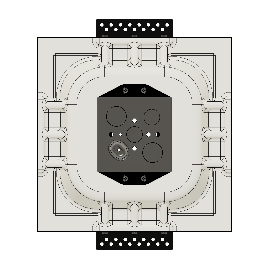SMS-1GU-165x47 – Gentex Square Universal Single-Gang Ring Smoke/CO Sensor Platform