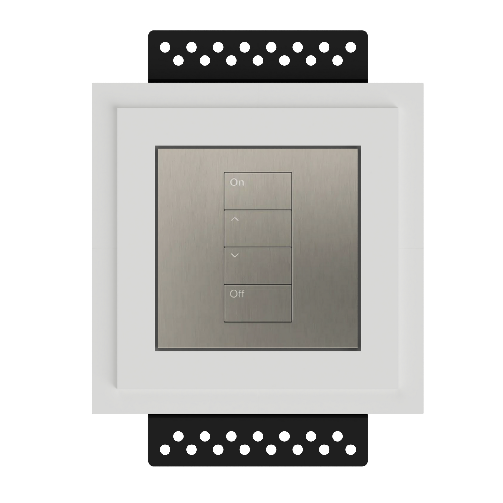 Lutron Palladiom single-column flush in-wall mount by SeeLess
