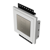 The SeeLess Square International Palladiom Mount is designed to integrate seamlessly with Lutron&#39;s single-column International-style Palladiom faceplate. The mount features a 1/16” reveal around the metal keypad, providing a clean, sophisticated look. It includes a European-style square old work box for easy installation. The product is available in an upgraded two-column version, known as SLA-LP2C-062M, which also offers the same seamless integration and refined appearance. This product enhances the aesthe