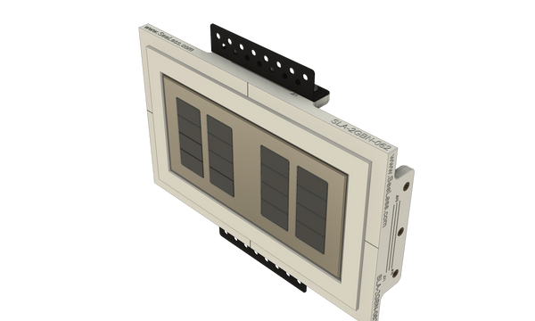 Black Nova Architectural Style Double Gang In-Wall Plaster Mounting Platform. Black Nova Architectural Style Double Gang In-Wall Plaster Mounting Platform, custom-designed for Alba and Aria devices, providing a sleek and seamless integration.