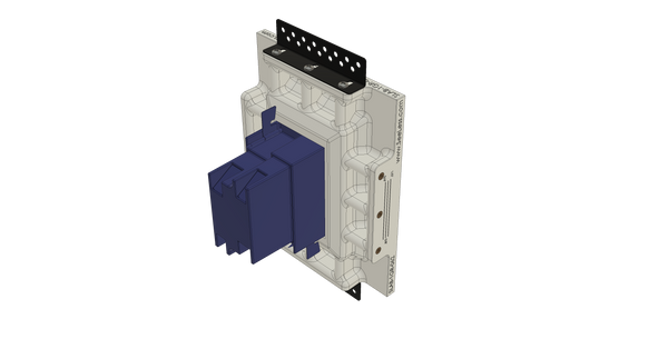 SLAB-1GR-062. SeeLess Architectural Bevel Style One Gang In-Wall Plaster Mounting Platform. Sleek and Stylish Design with Beveled Edges. Concealed Mounting for Electrical Wiring Devices. Front-Facing Installation for Easy Device Centering.