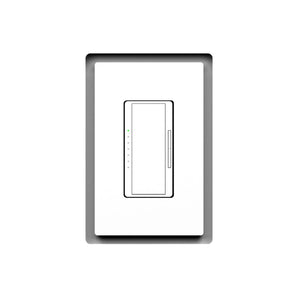 In-wall designer style one-gang flush mount platform (front view)