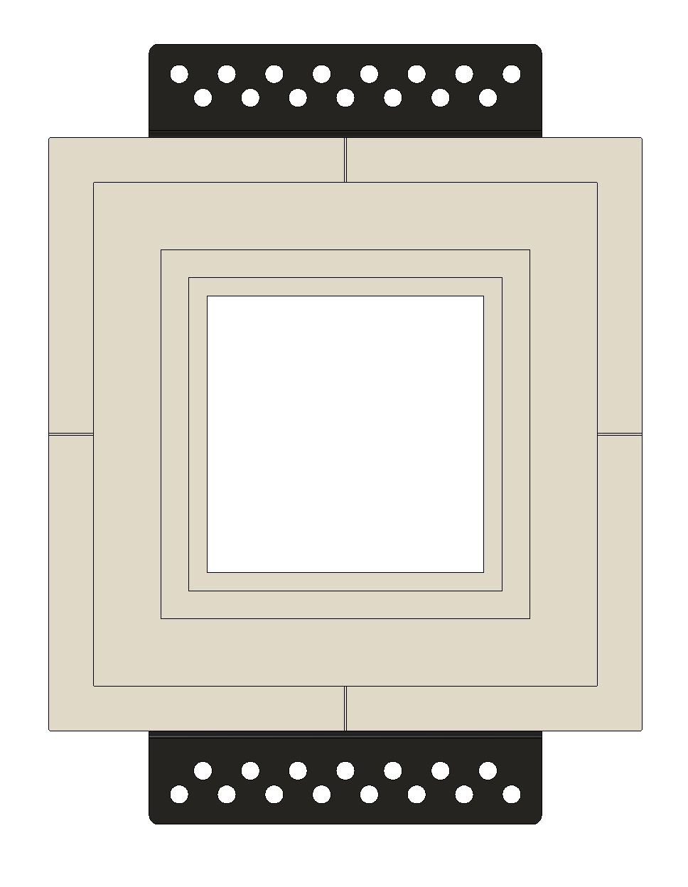 SLA-LP1C-062M gypsum platform for Lutron International Palladiom, featuring a trimless, mud-in design for sleek wall integration.