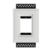 Front view of the SLA-1GU-062 1-gang flush mount, ideal for minimalist wall applications