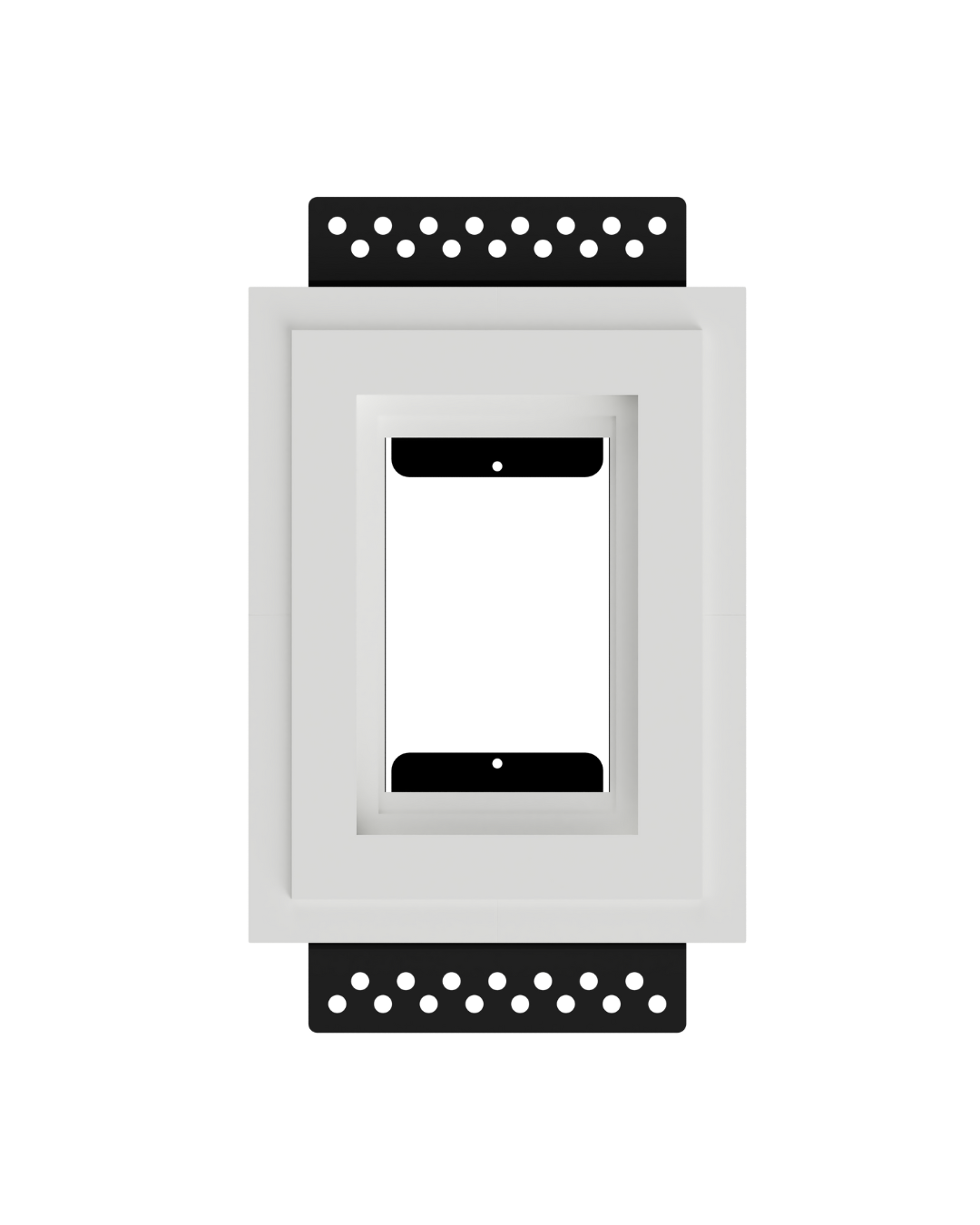 SLA-1GU-062 Architectural Style Universal Flush Mount With 1-Gang Adapter Ring