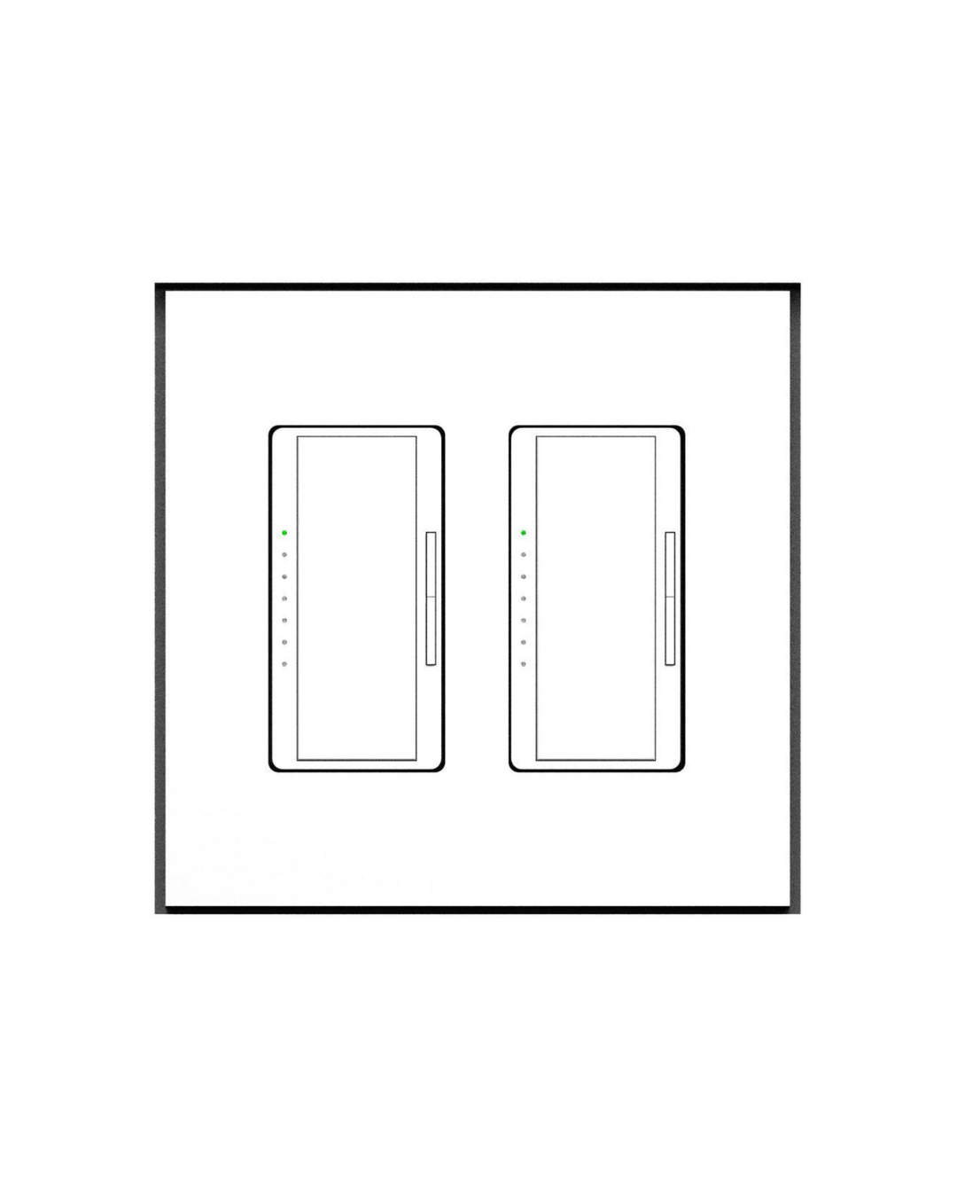 SLA-2G-062 R1 Two Gang Architectural Style | Flush In-Wall Mount