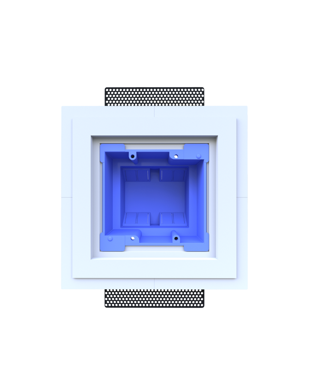 SLA-2GR-062 Two Gang Architectural Style - Carlon (box/ring) not included | Flush In-Wall Mount