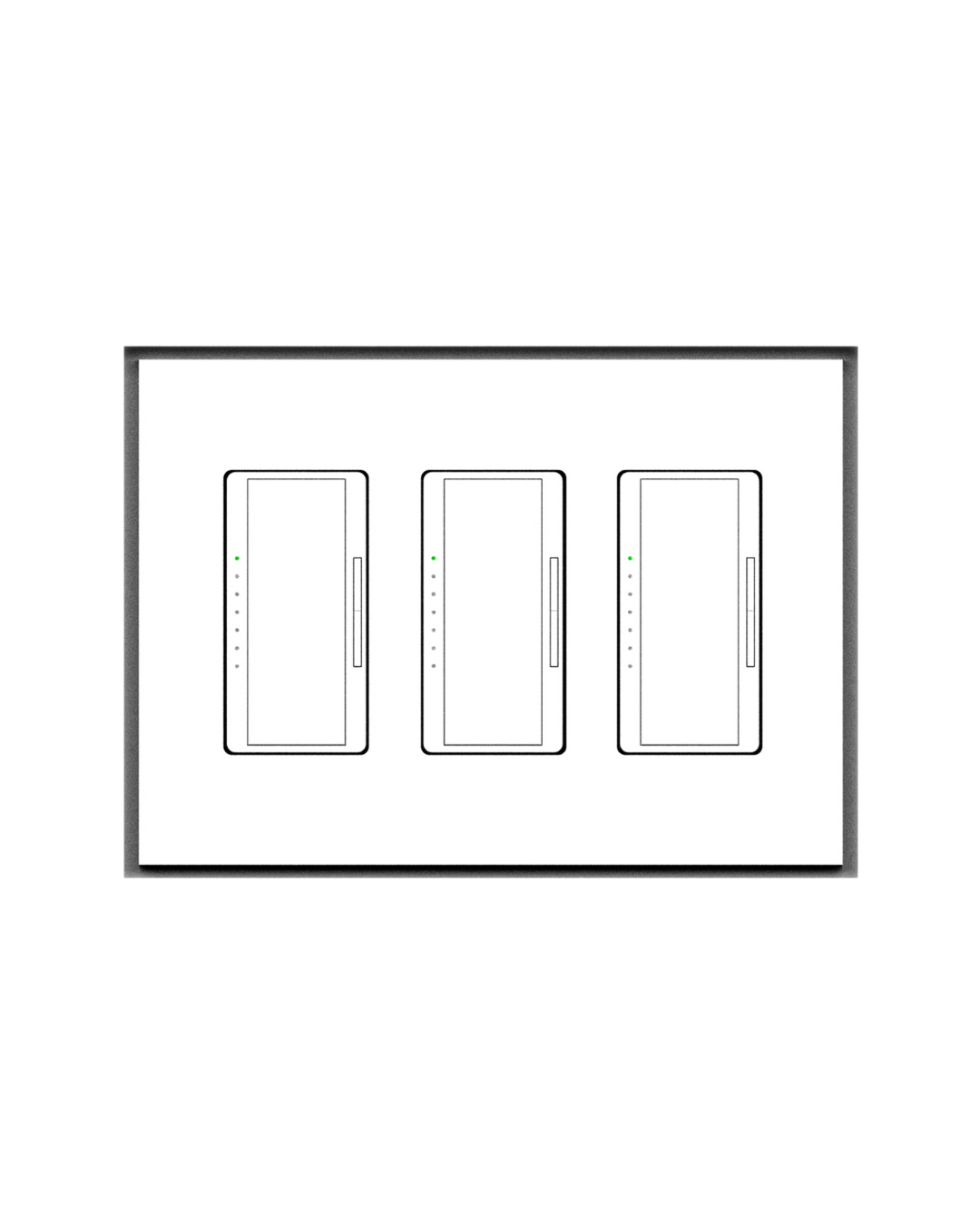 SLA-3G-125 Three Gang Architectural Style | Flush In-Wall Mount