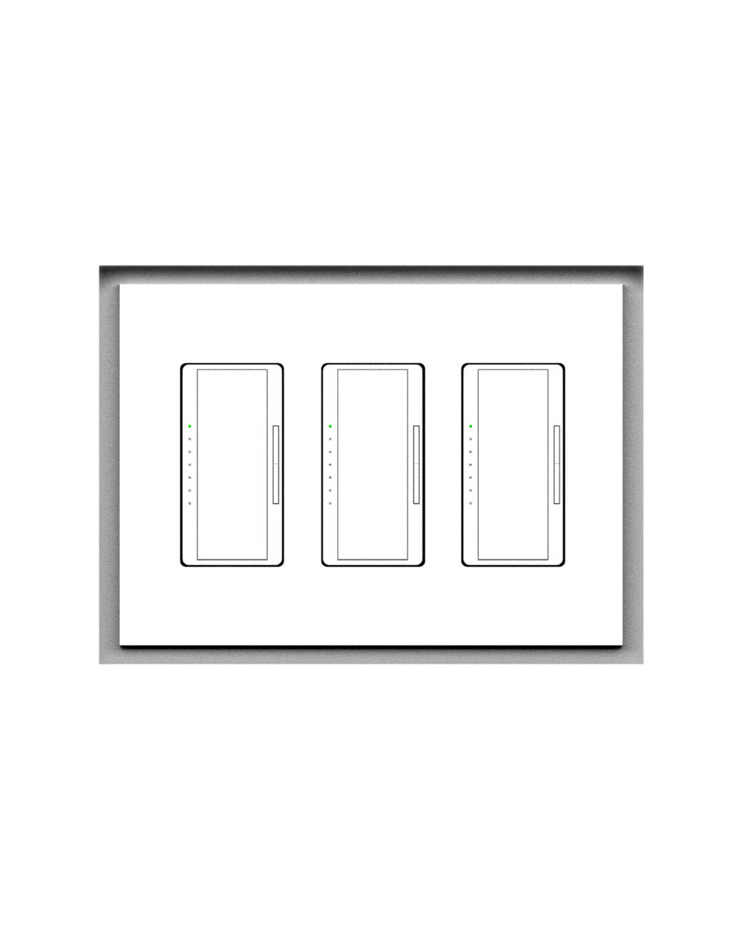 SLA-3G-250 Three Gang Architectural Style | Flush In-Wall Mount