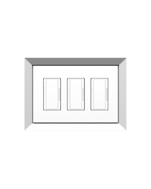 SLAB-3G-062 Three Gang Architectural Bevel Style | Flush In-Wall Mount