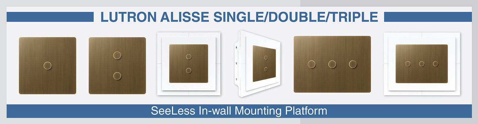 SeeLess Lutron Alisse Mud-In mount