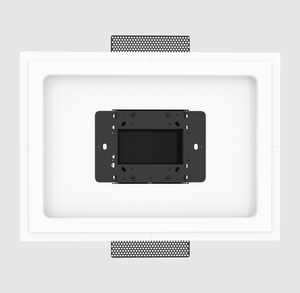 Close‑up of SLD‑TPS‑500 mounting platform for Crestron 60 Series device — precise installation and finish.